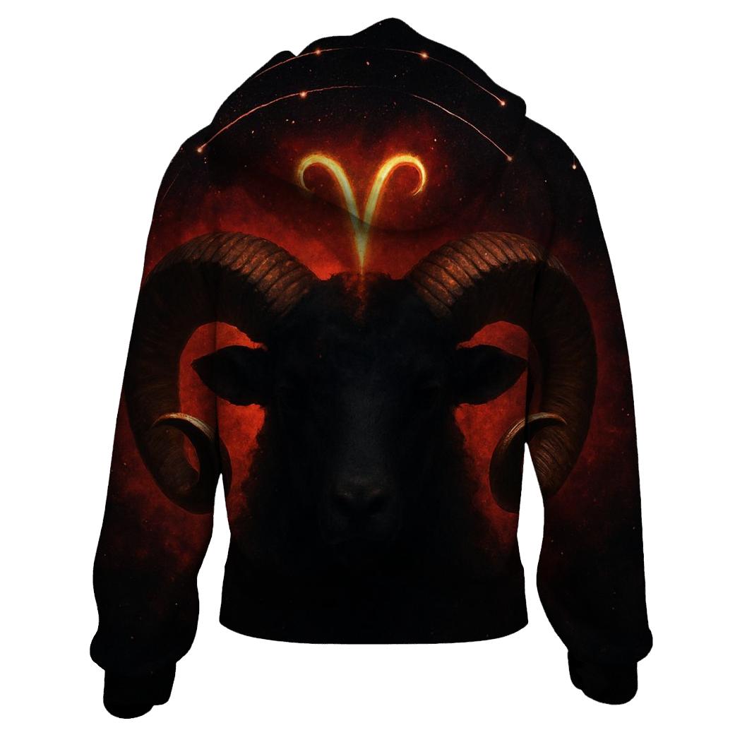 Aries Ram Horns Meteor Crown pullover hoodies