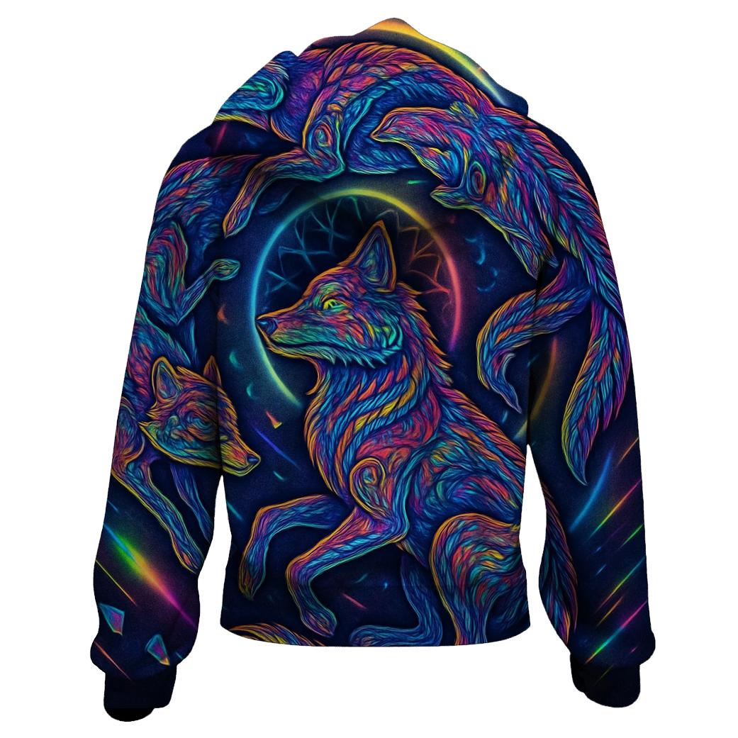 Prismatic Dreamweave Wolf Pack custom hoodies