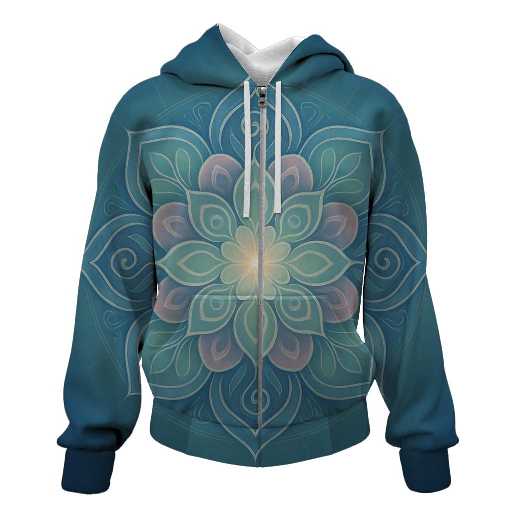 Aurora Breath Mandala pullover hoodies