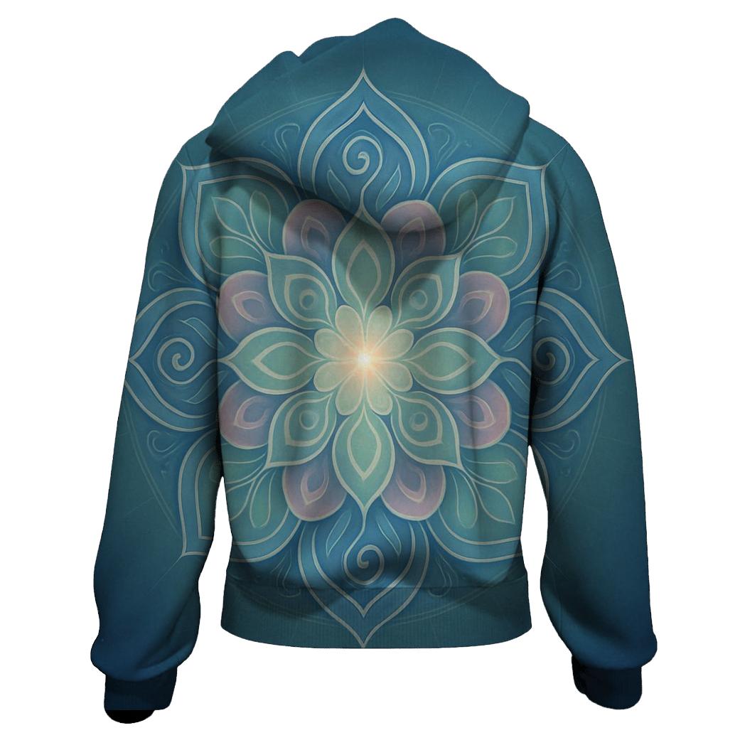 Aurora Breath Mandala pullover hoodies