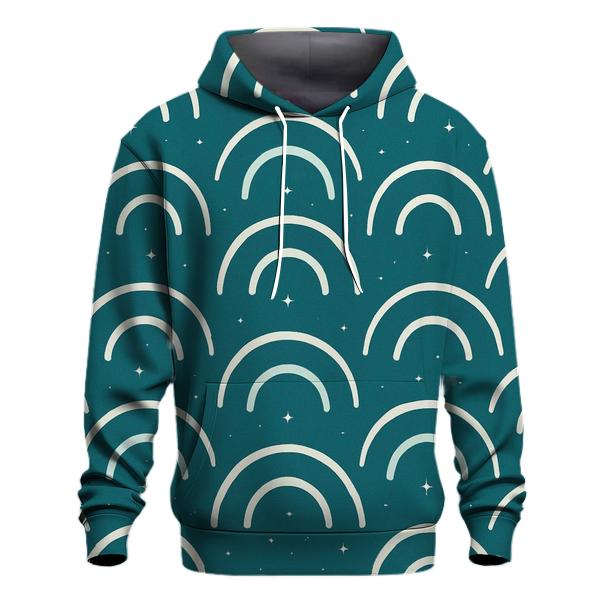 Gravitational Lens Arc Quilt zip-up hoodies