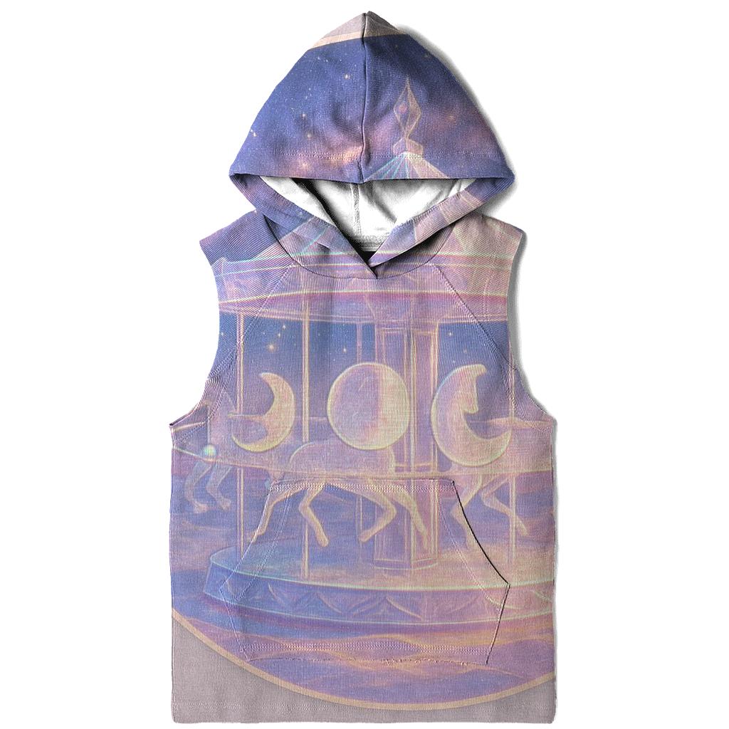 Moon Phase Carousel Over A Crystal Dune Sea hoodie designs