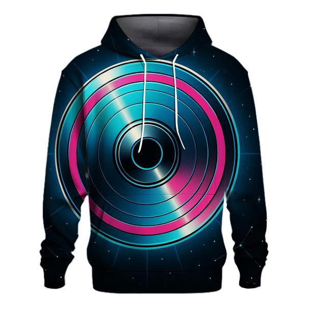 Laser Disc Galaxy Rings pullover hoodies