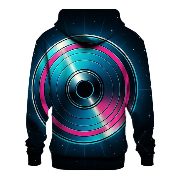 Laser Disc Galaxy Rings pullover hoodies