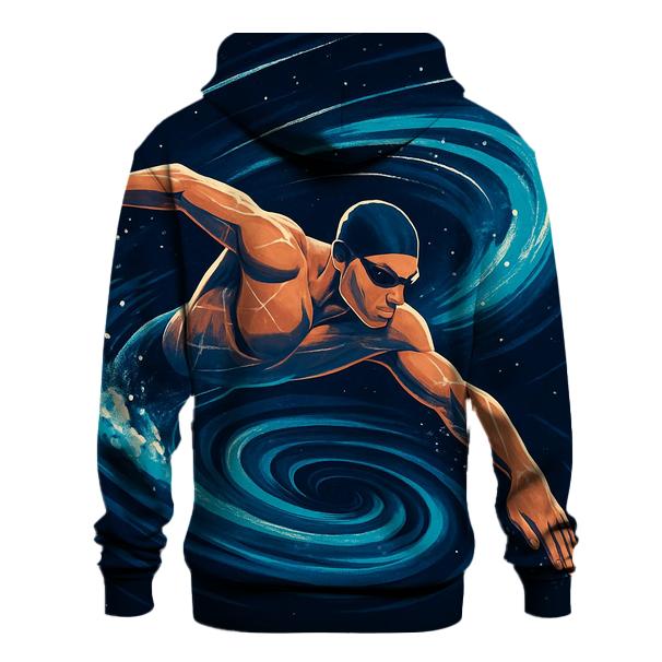 Cosmic Tide Swimming Sprint embroidered hoodies