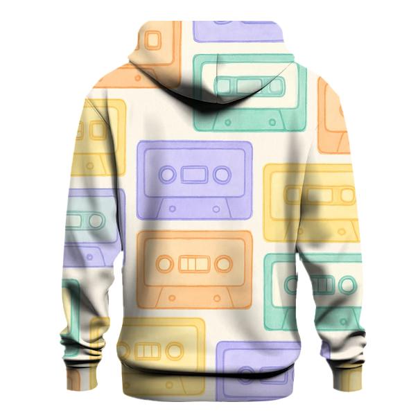 Pastel Cassette Patchwork custom hoodies