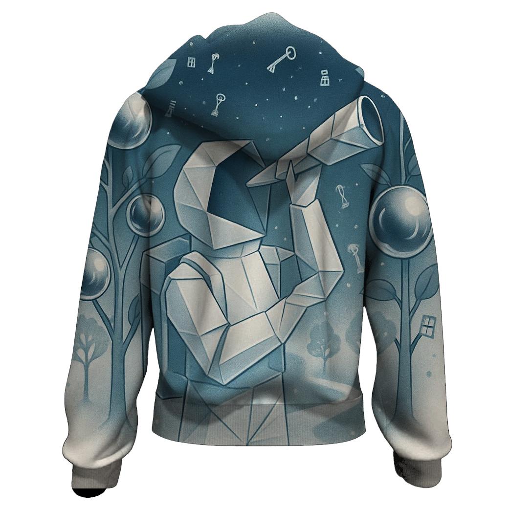 Origami Astronaut In A Mirror Orchard hoodies fashion