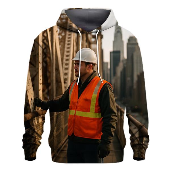 Midtown Skyline From Queensboro Bridge Maintenance Walkway hoodie styles
