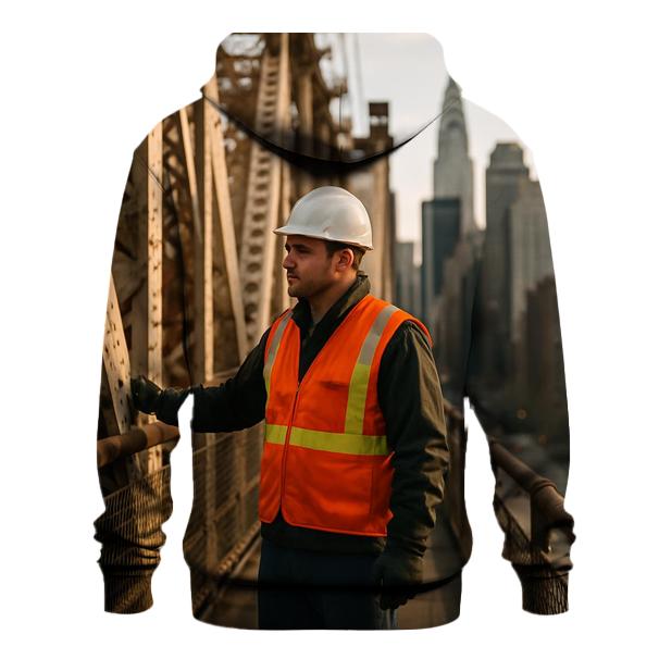Midtown Skyline From Queensboro Bridge Maintenance Walkway hoodie styles