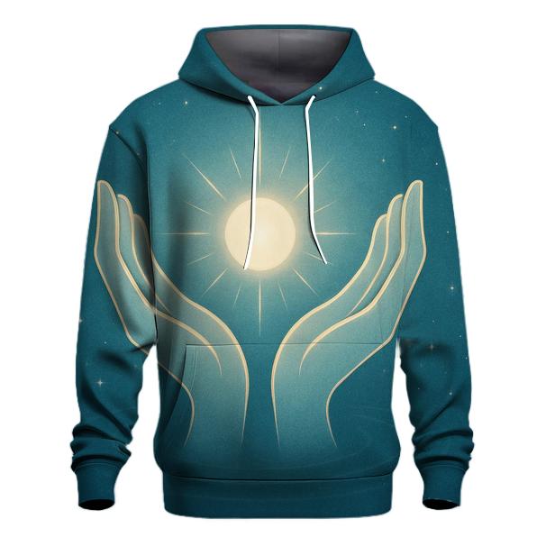 Starlit Open Palms heavyweight hoodies