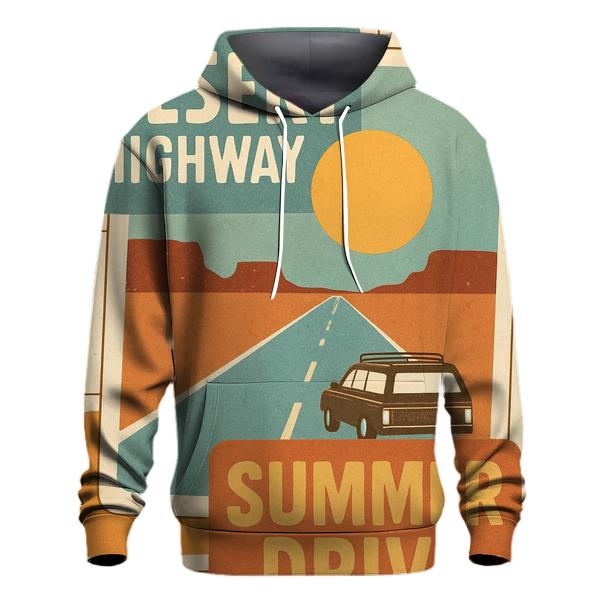 Seventies Road Trip Postcard Collage hoodie trends
