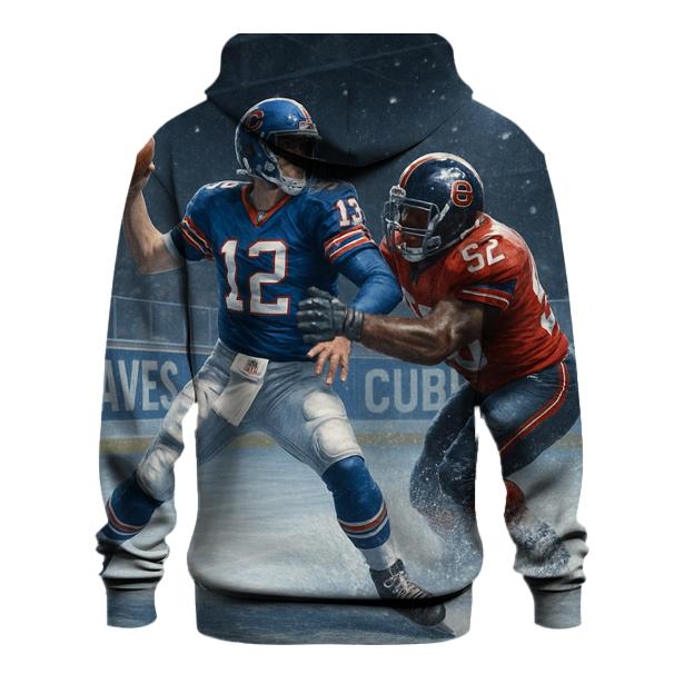 Ice Rink Gridiron Clash Braves Versus Cubs pullover hoodies