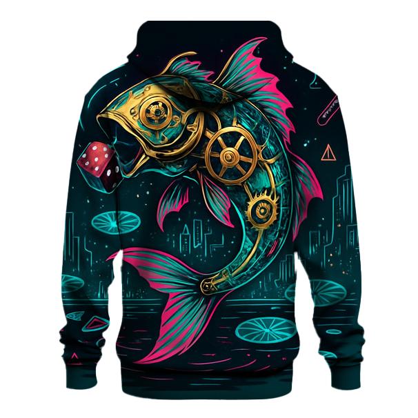 Clockwork Koi Dream Circuit designer hoodies