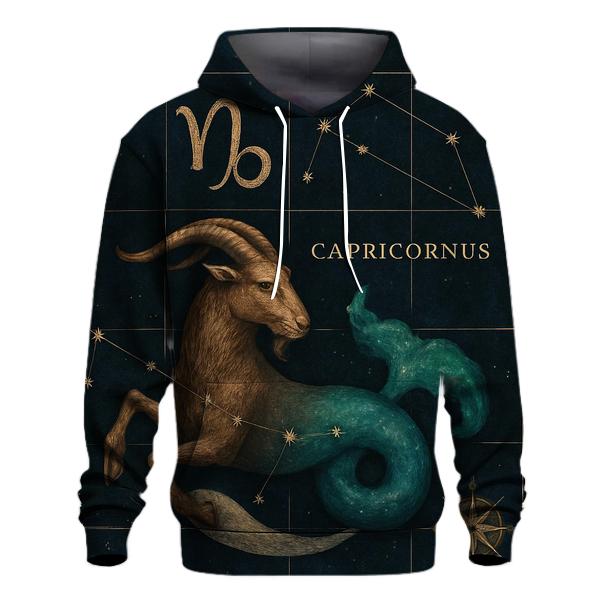 Capricorn Sea Goat Astral Cartography lightweight hoodies