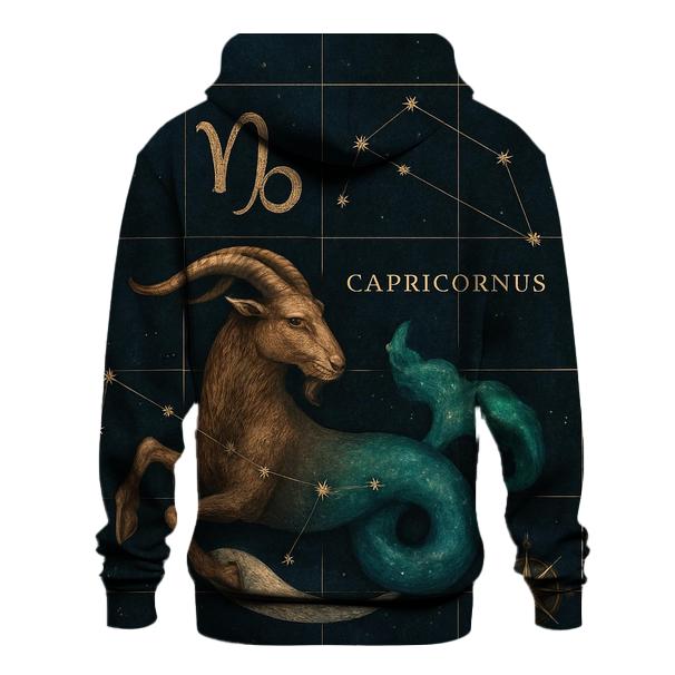 Capricorn Sea Goat Astral Cartography lightweight hoodies