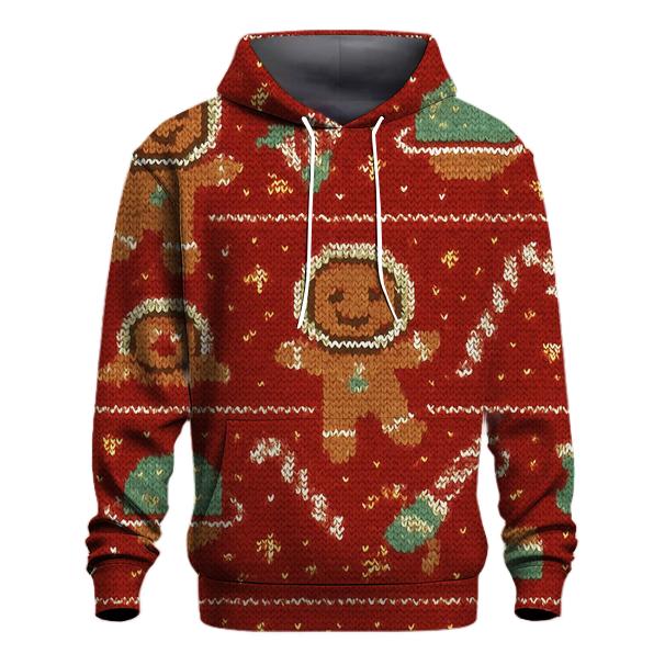 Gingerbread Rocket Row Design custom hoodies