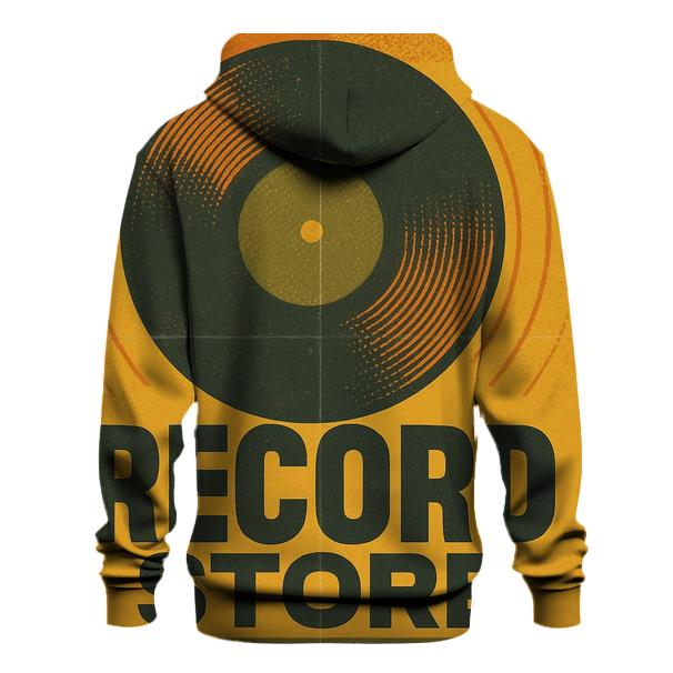 Faded Vinyl Record Shop Window Poster hoodies fashion