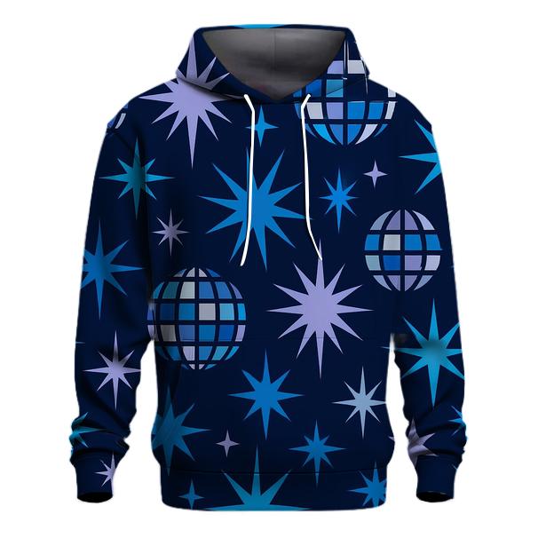 Disco Mirror Starburst Grid hoodies fashion