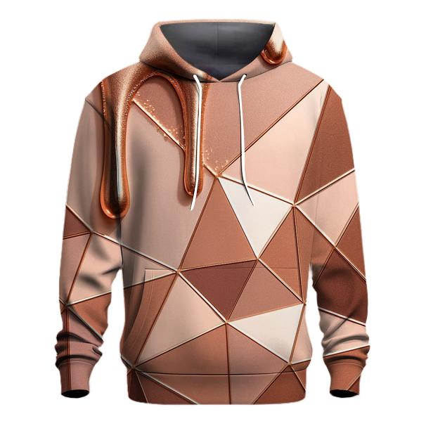 Rose Gold Velvet Drip Facets hoodie styles