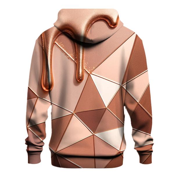 Rose Gold Velvet Drip Facets hoodie styles