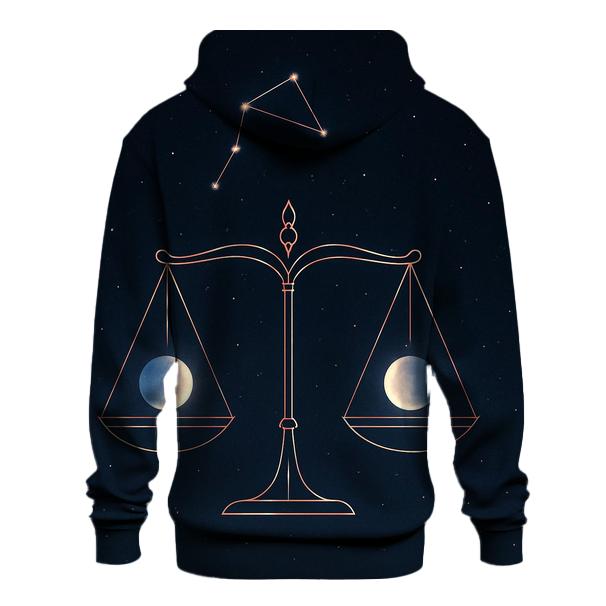 Libra Equinox Balance Star Scale Emblem hoodie styles