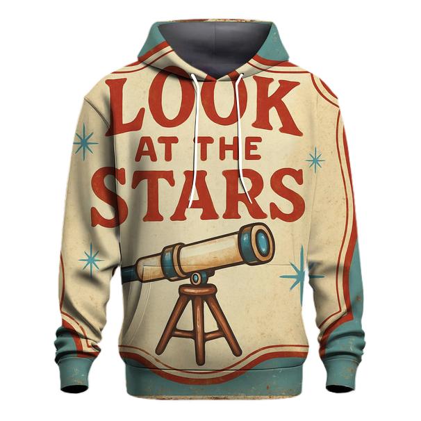 Retro County Fair Astronomy Booth Sign heavyweight hoodies