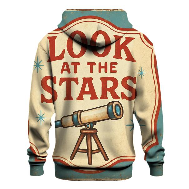 Retro County Fair Astronomy Booth Sign heavyweight hoodies