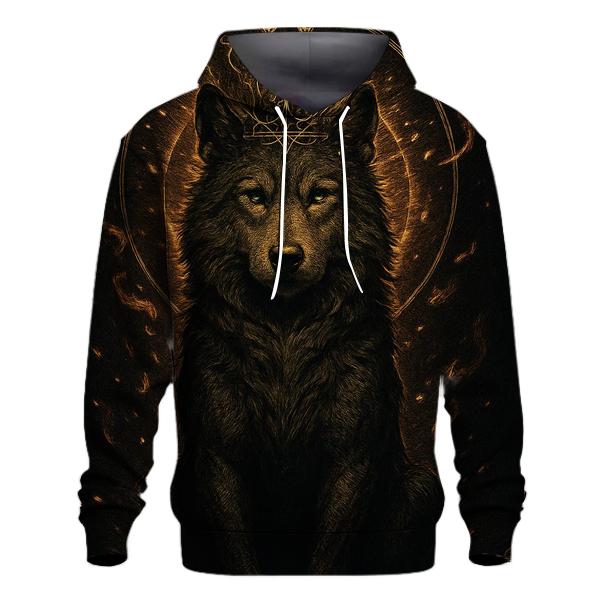 Golden Ashen Wolf Crown Ritual custom hoodies