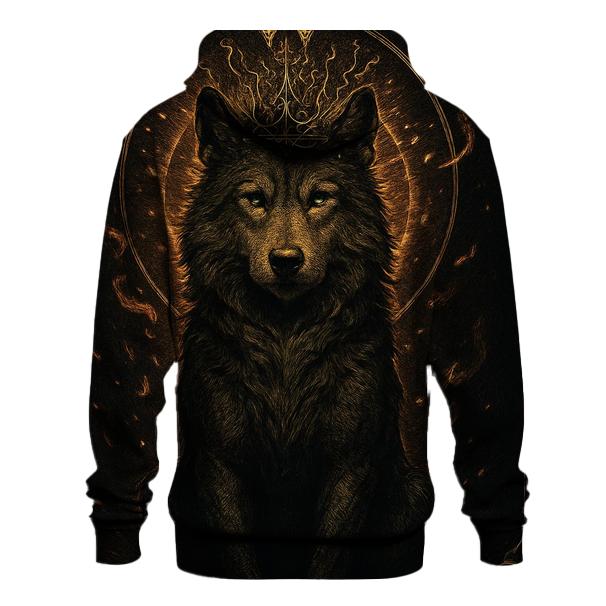 Golden Ashen Wolf Crown Ritual custom hoodies