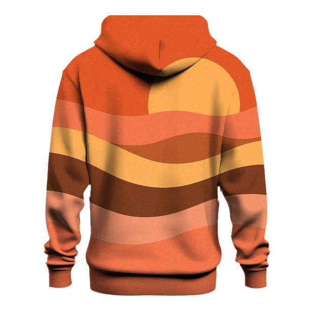 Sunset Wave Horizon Bands premium hoodies