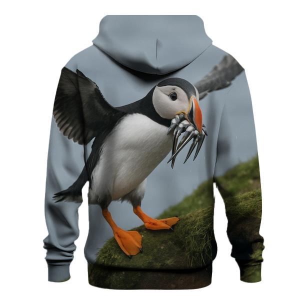 Cliffwind Delivery Atlantic Puffin printed hoodies