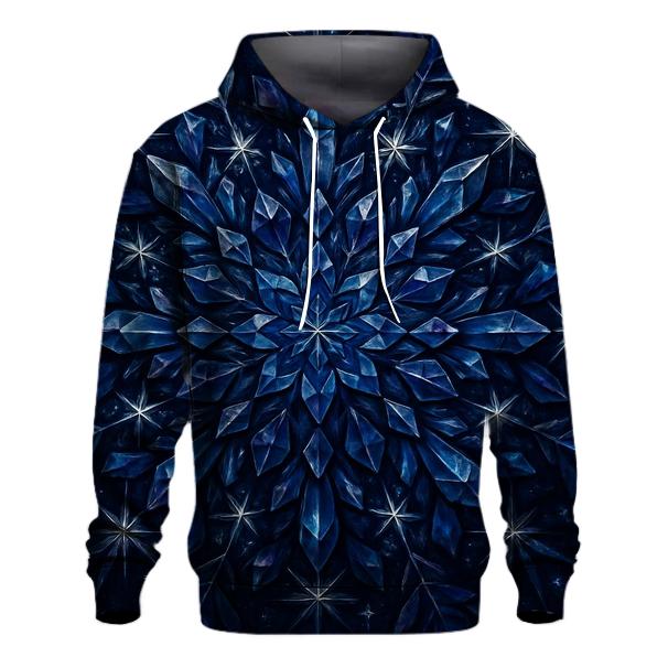 Midnight Crystal Bloom Lattice hoodie designs