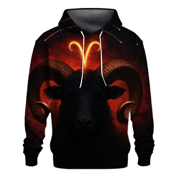 Aries Ram Horns Meteor Crown lightweight hoodies