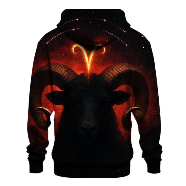 Aries Ram Horns Meteor Crown lightweight hoodies