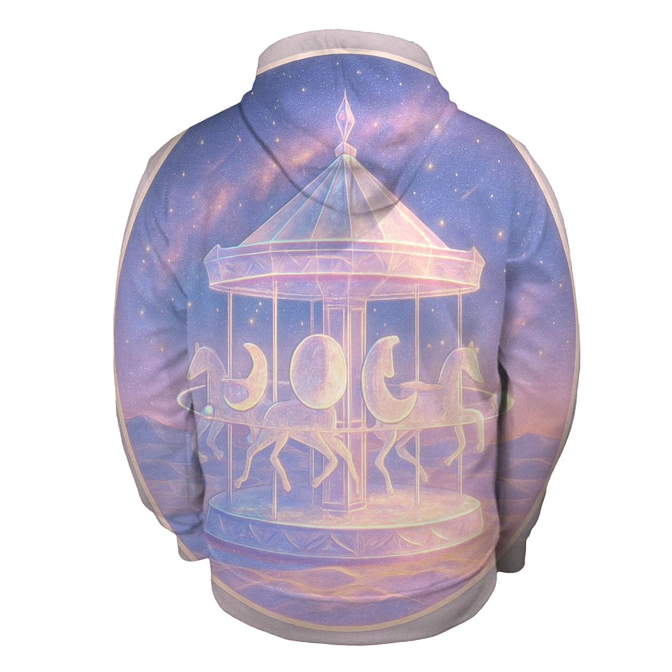 Moon Phase Carousel Over A Crystal Dune Sea hoodie trends