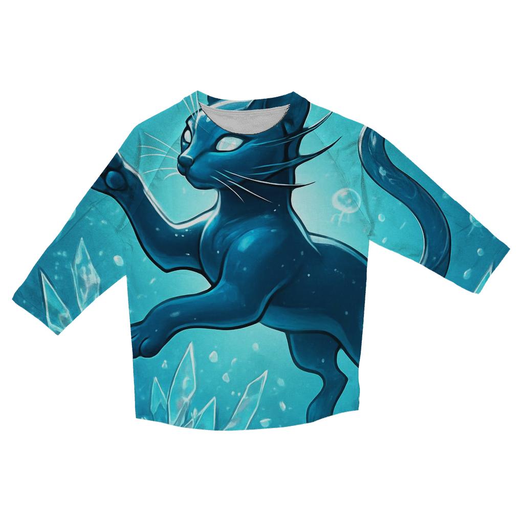 The Glass Reef Cat stylish quarter sleeve tops