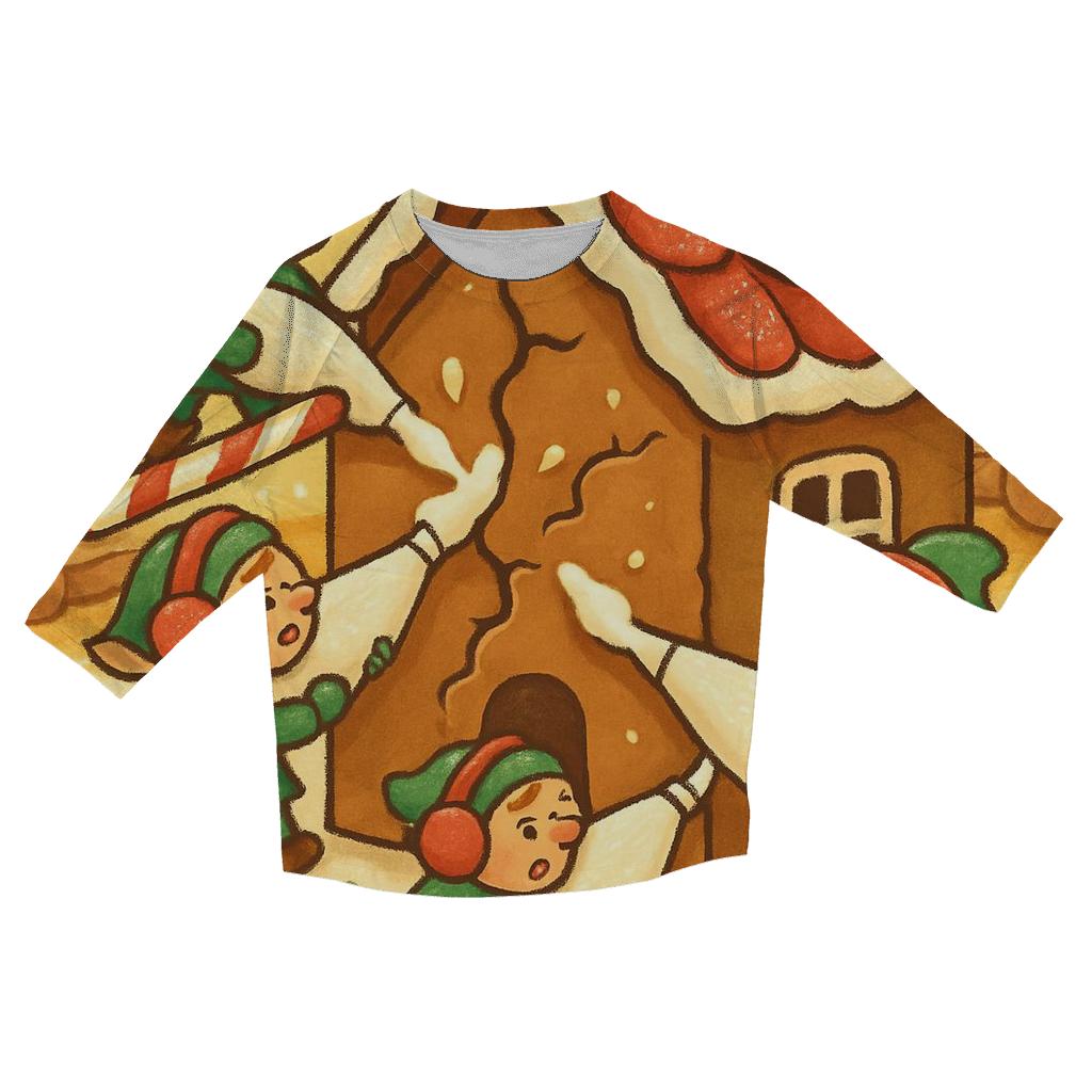 Gingerbread House Repair Crew custom 3/4 sleeve shirts