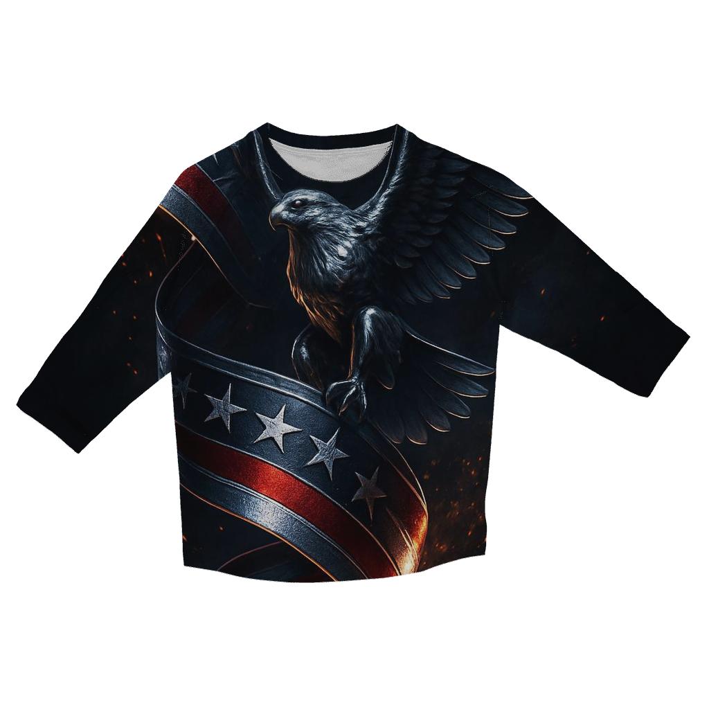 Neon Foundry Stars And Stripes trendy 3/4 sleeve tops