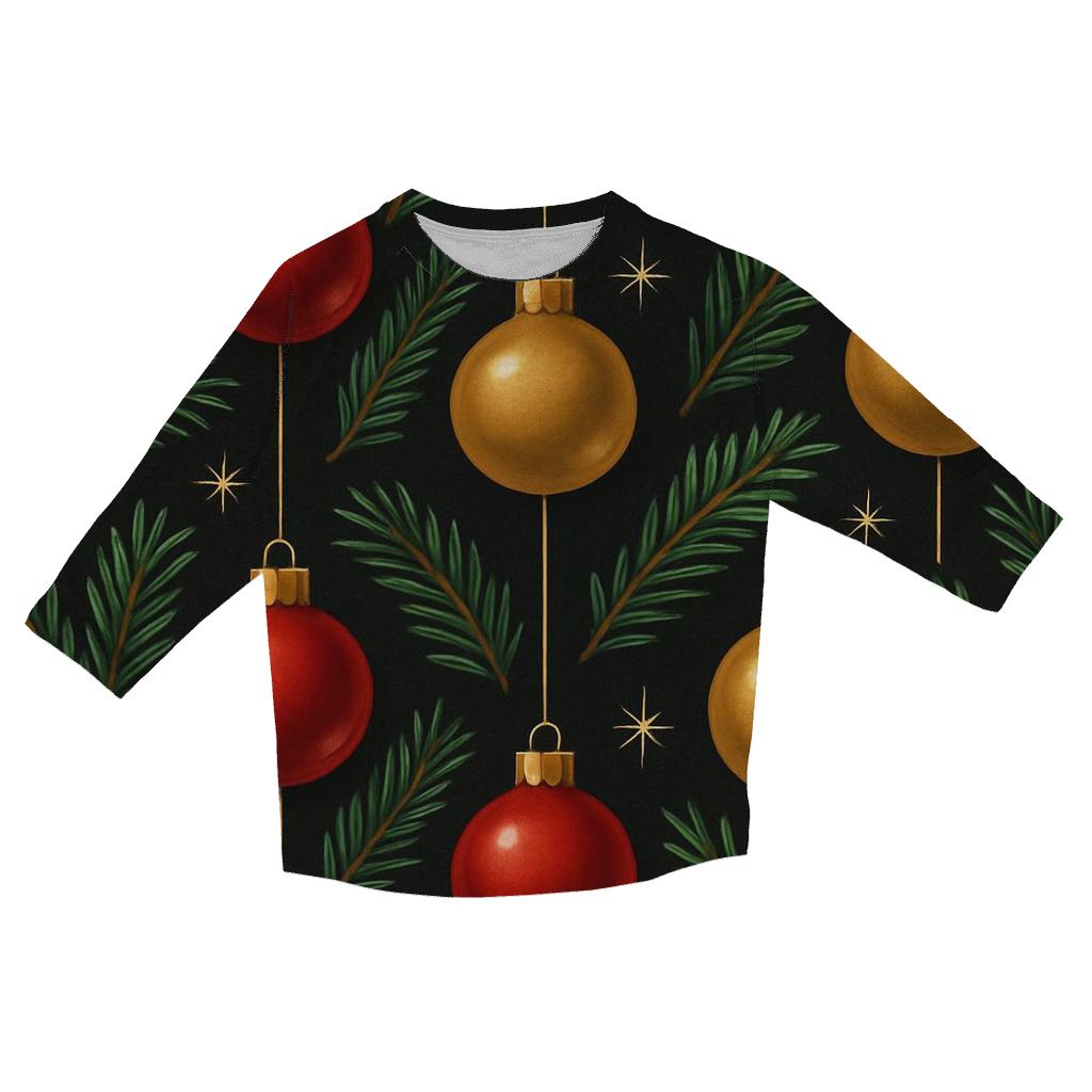 Midnight Ornament Constellation Tiles printed three quarter sleeve shirts