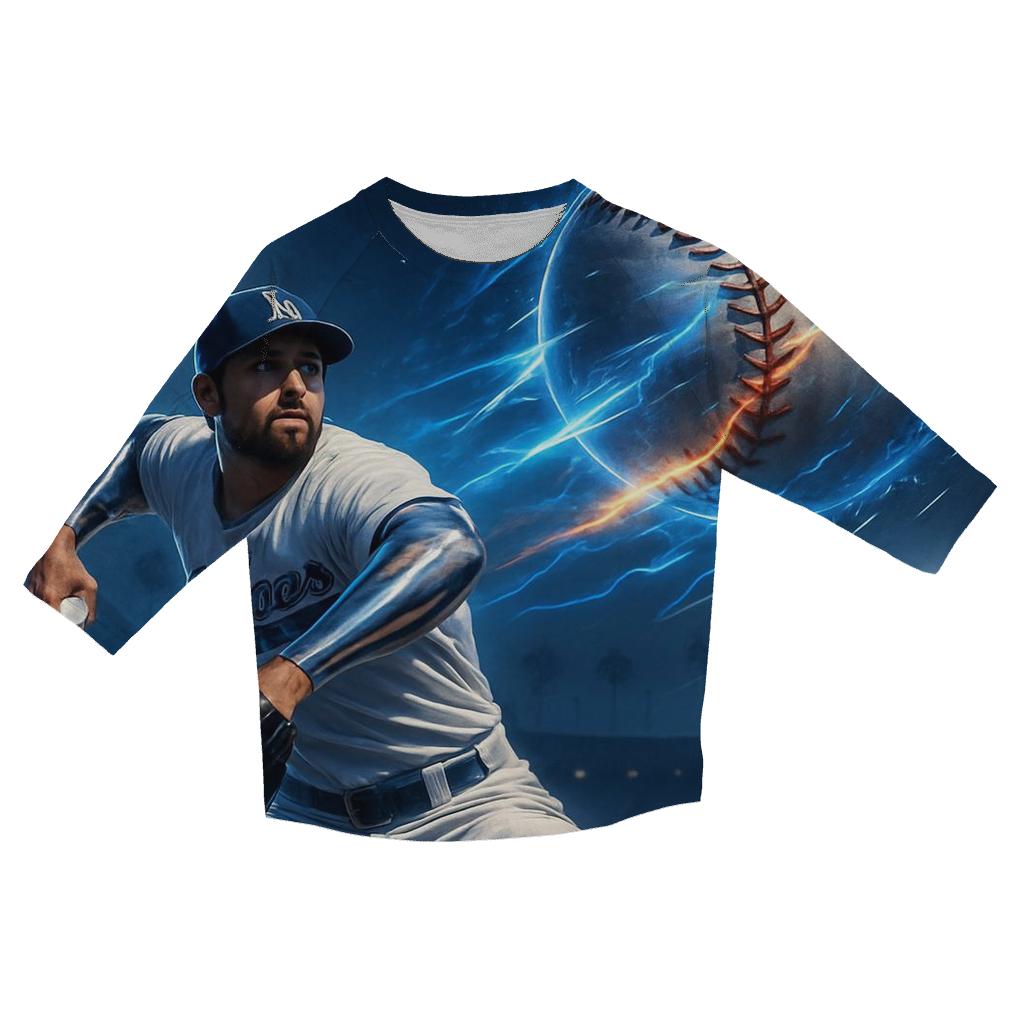 Chrome Fastball Over The Palm Lined Stadium stylish quarter sleeve tops