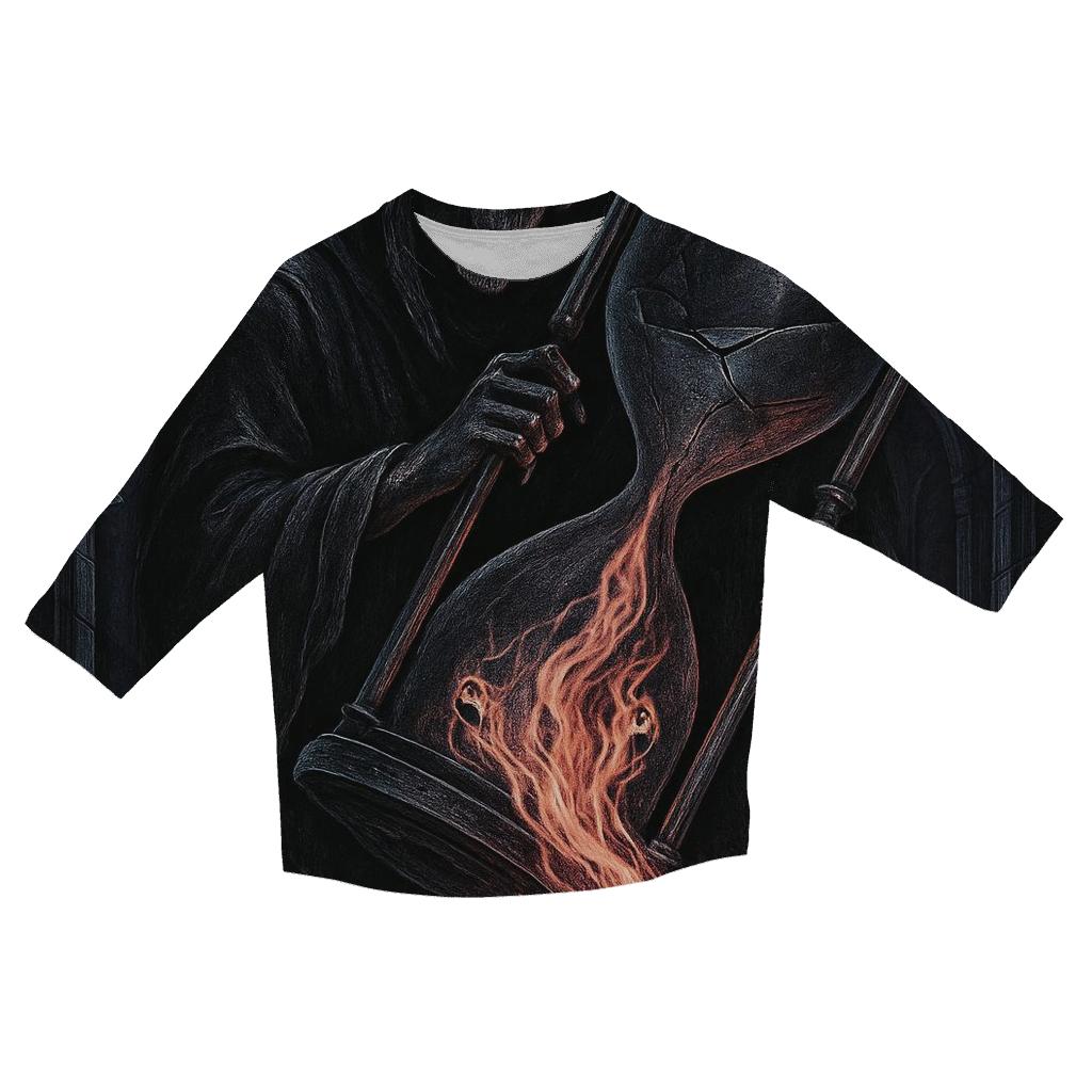 Hourglass Of The Sundered Souls casual three quarter sleeve shirts