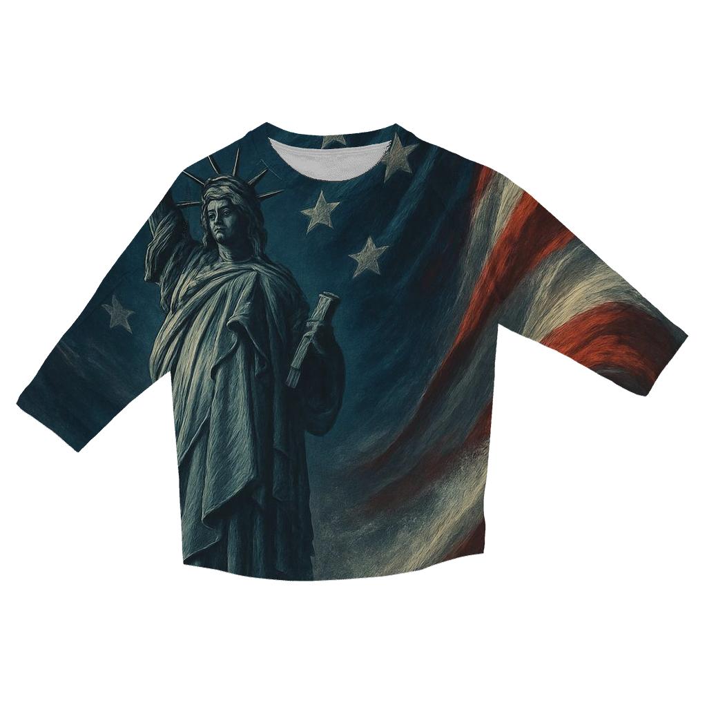 Liberty Tide Over Midnight Harbor custom 3/4 sleeve shirts