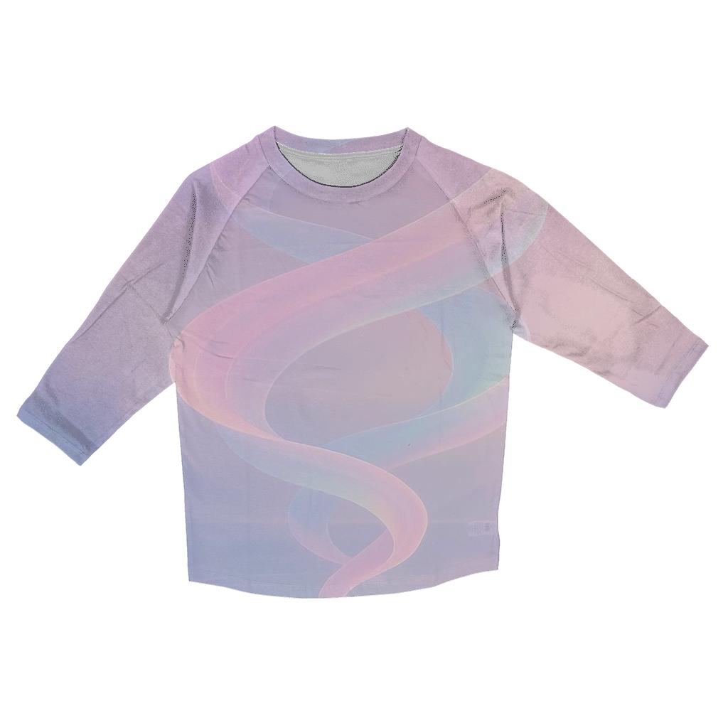 Pastel Tidal Mirage printed three quarter sleeve shirts
