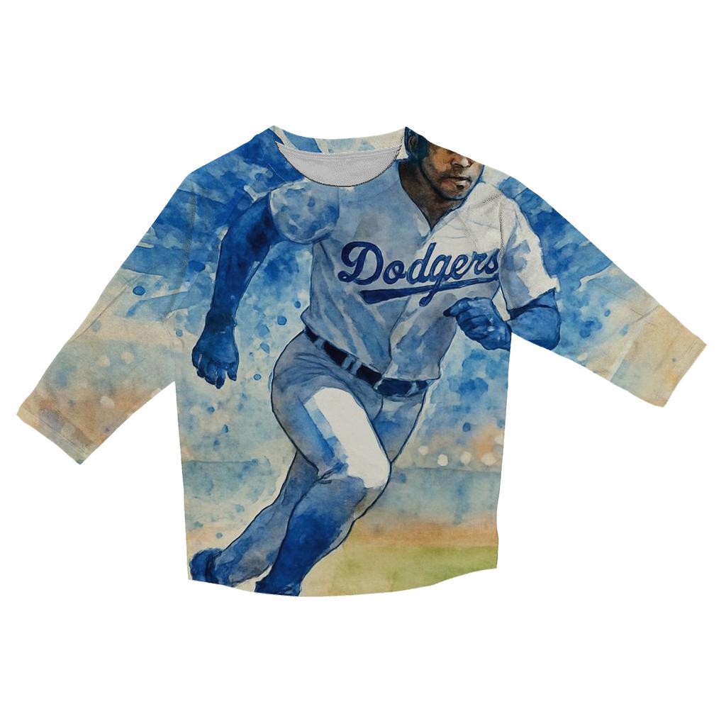 Watercolor Motion Wings Of The Rally Runner custom 3/4 sleeve shirts