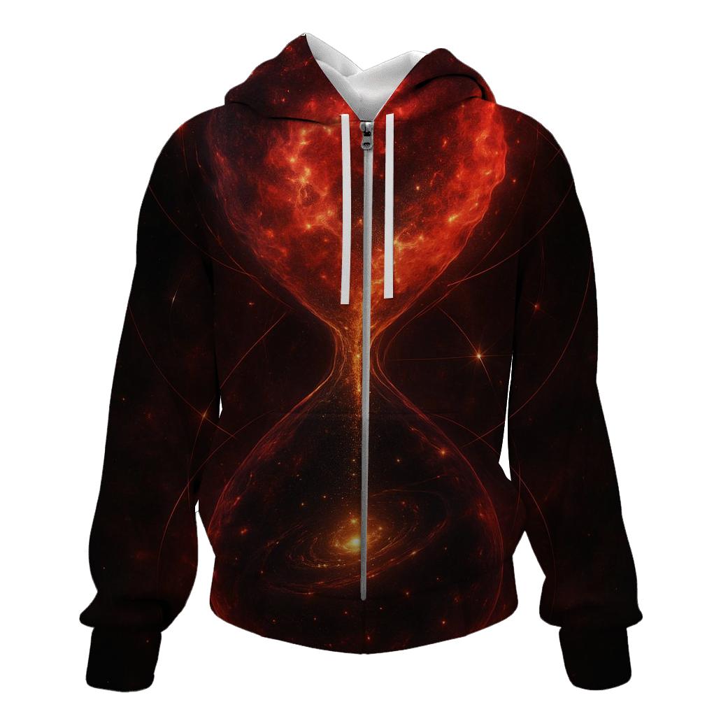 Time Dilation Hourglass Nebula pullover hoodies