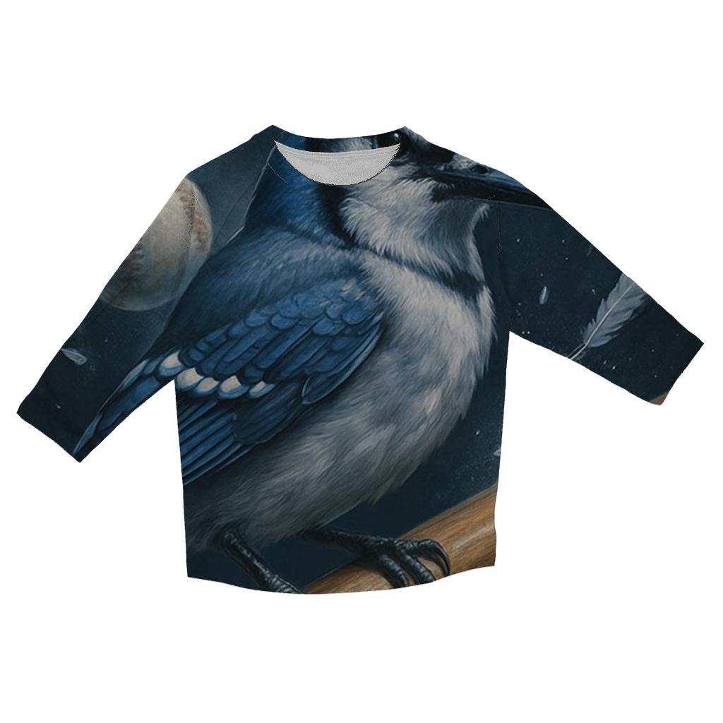 Midnight Perch Blue Jays Bat Sentinel personalized 3/4 sleeve tees