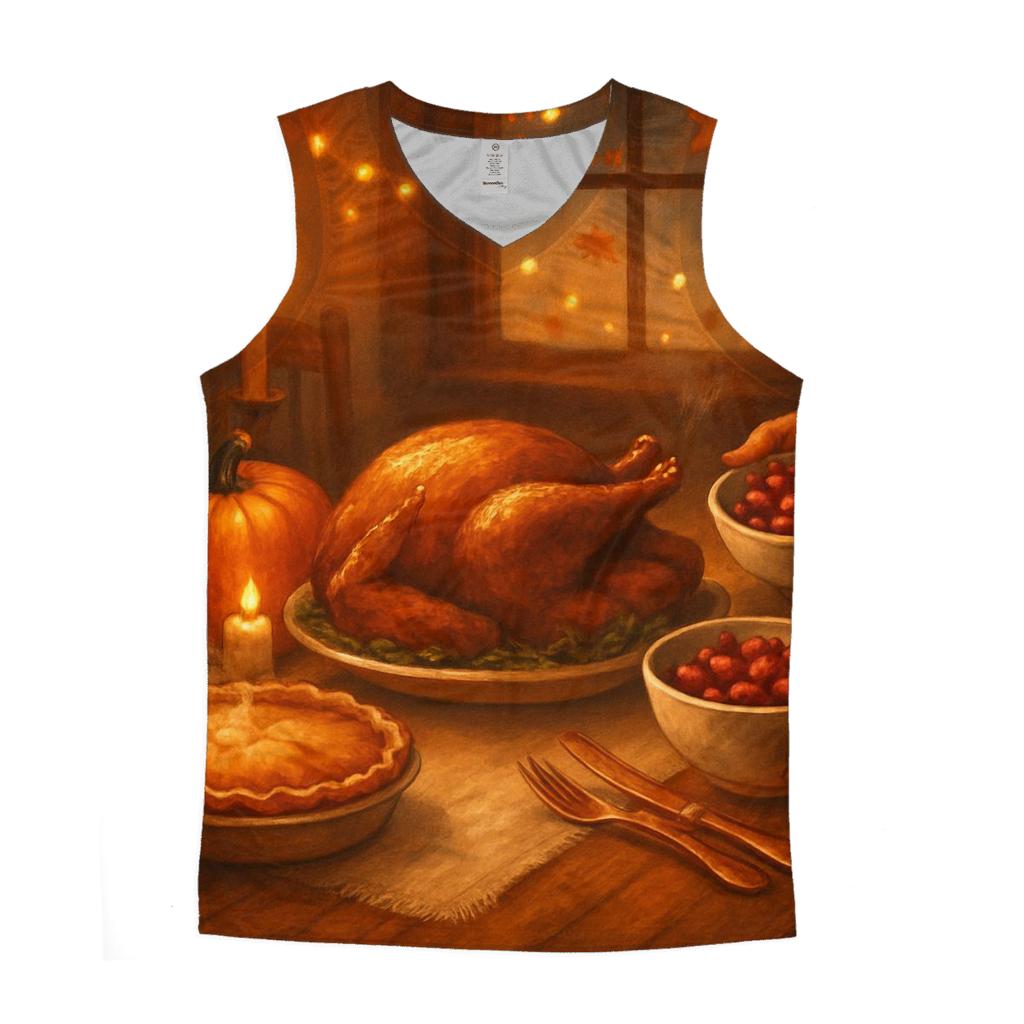 Candlelit Harvest Table Stillness stylish racerback tanks