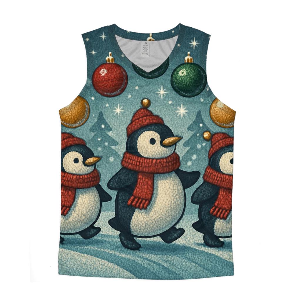 Penguin Ornament Parade cotton sleeveless tops