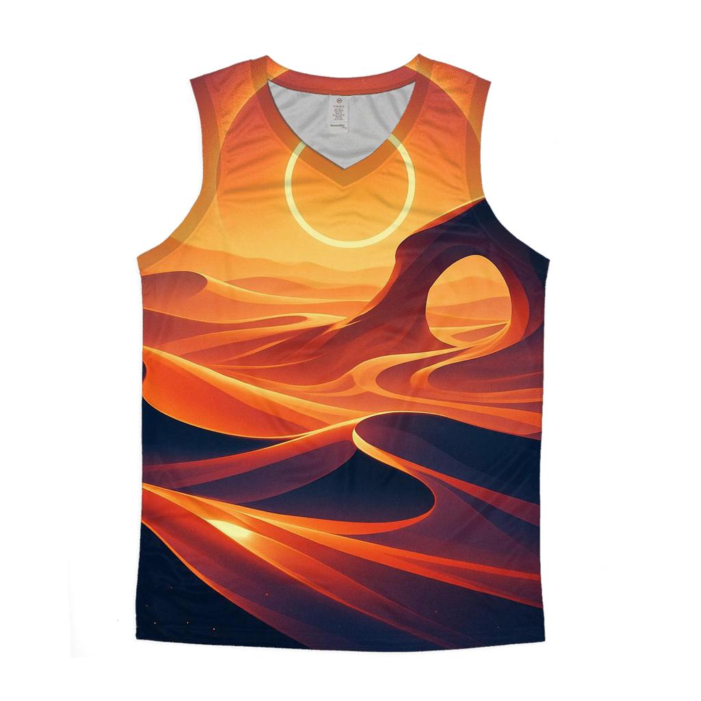 Glass Desert Sun Halo custom tank tops