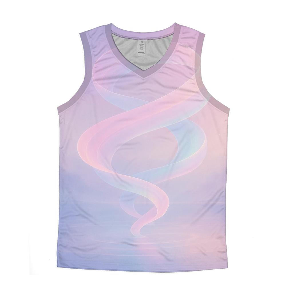 Pastel Tidal Mirage personalized athletic tanks